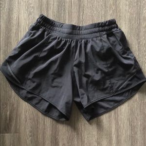 Black Lululemon Tall shorts.